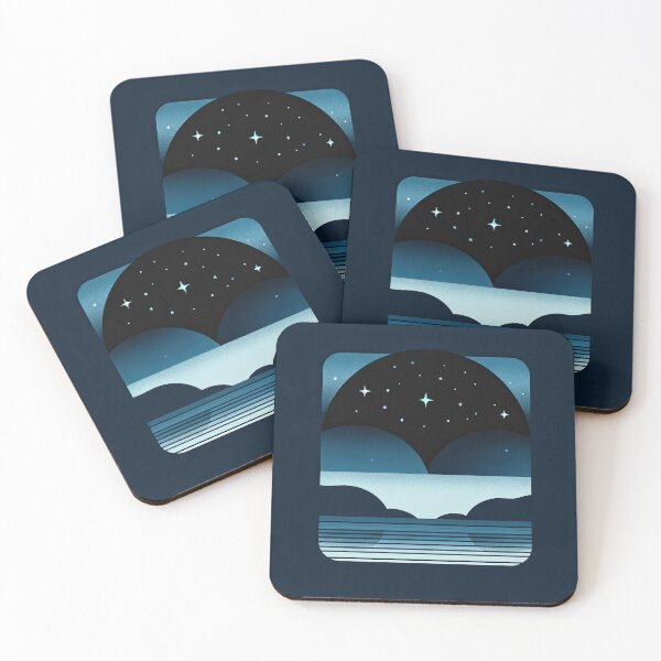 Item preview, Tranquil Night Over Reflective Waters designed and sold by SunkenCost.