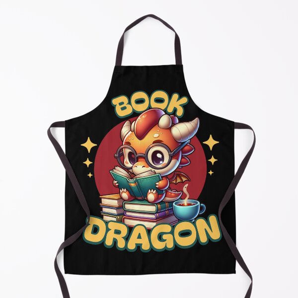 Item preview, Book dragon - Gift for Book & Literature Lovers designed and sold by InkyGenies.