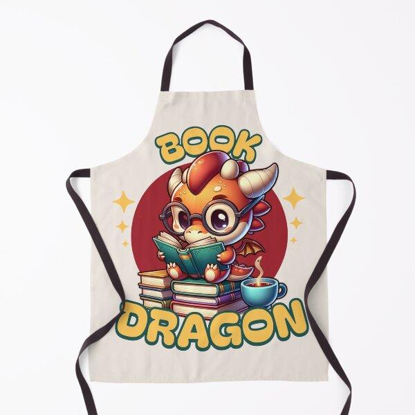 Item preview, Book dragon - Gift for Book & Literature Lovers designed and sold by InkyGenies.