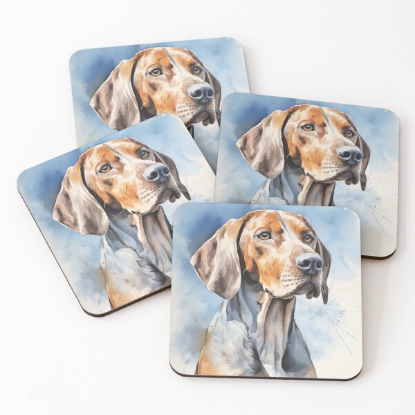 Item preview, Watercolor Portrait of an American English Coonhound designed and sold by Samuelsboro.