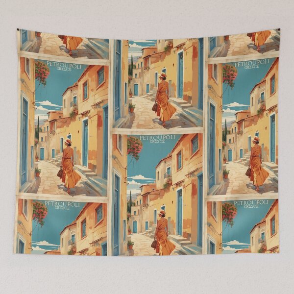 Item preview, Petroupoli Greece Vintage Travel Tourism  designed and sold by TravelersGems.