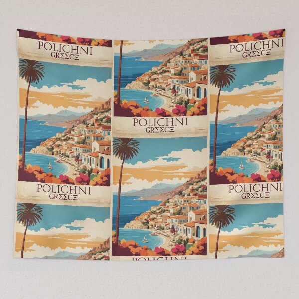 Item preview, Polichni Greece Vintage Travel Tourism  designed and sold by TravelersGems.