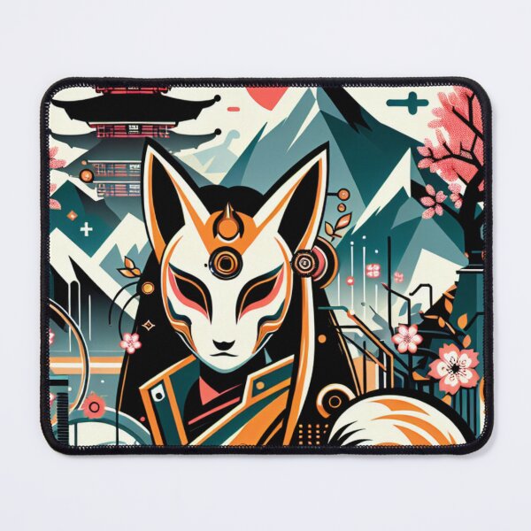 Item preview, Colorful Kitsune Japanese Pagoda Cherry Blossom Design designed and sold by DesignsByLitz.