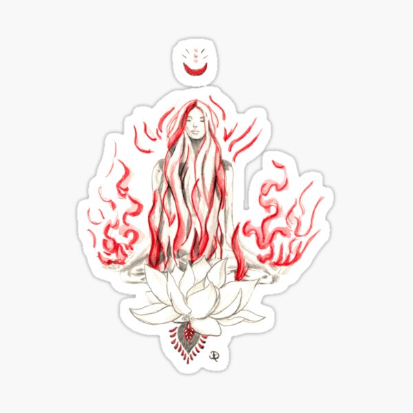 Feminine Energy - Lotus Sticker