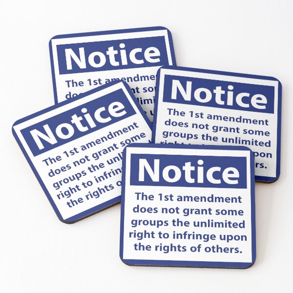 Item preview, Notice about first amendment  designed and sold by Rachel the Artist .