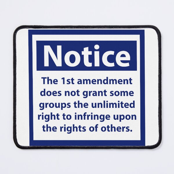 Item preview, Notice about first amendment designed and sold by Rachel the Artist .