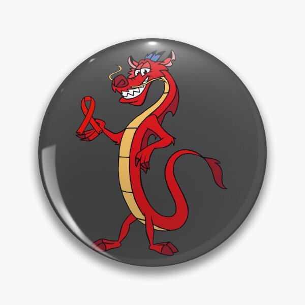 Item preview, Dragon Holding Awareness Ribbon (Red) designed and sold by CaitlynConnor.