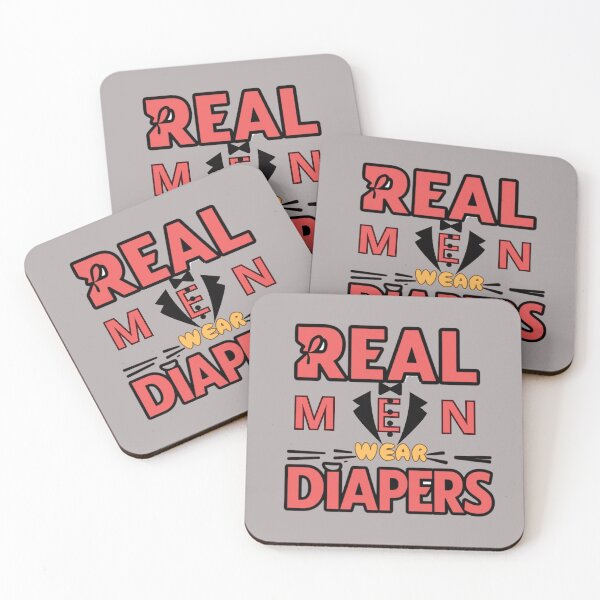 Item preview, Real Men Wear Diapers designed and sold by artofProduct.