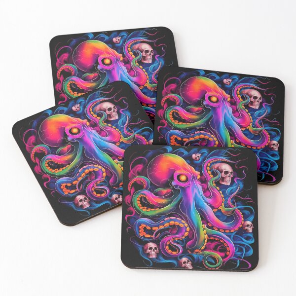 Aperçu de l'œuvre Kraken vibrant créée et vendue par designsartpod.