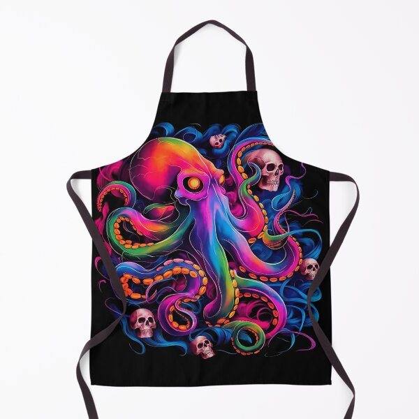 Aperçu de l'œuvre Kraken vibrant créée et vendue par designsartpod.