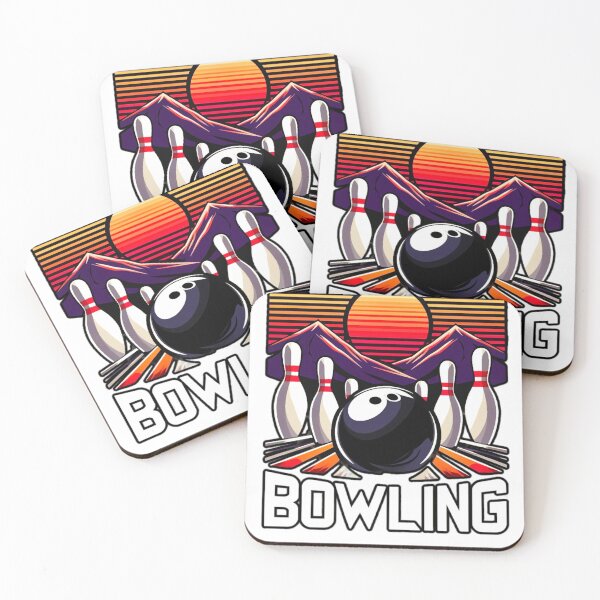 Item preview, Retro Bowling and Bowling Pins designed and sold by PanfurWare-LLC.