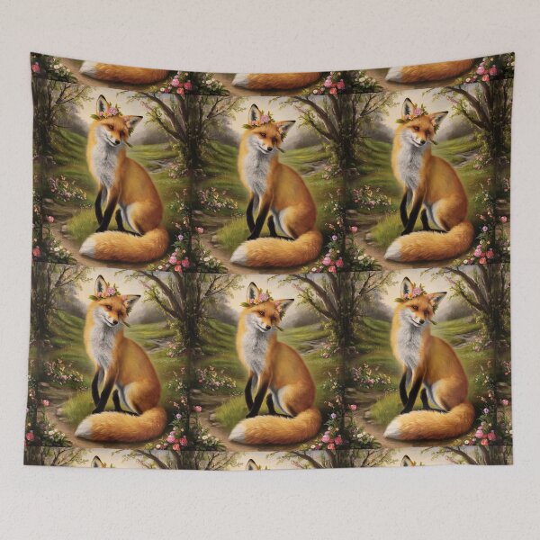Artikelvorschau, Fuchs-Porträt. Frühlingsfuchs, Fuchs-Malerei, Leonardo da Vinci-Stil entworfen und verkauft von FoxVibes.