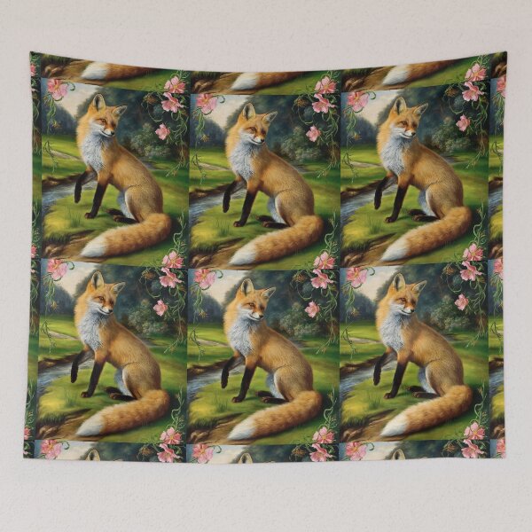 Artikelvorschau, Fuchs-Porträt. Frühlingsfuchs, Fuchs-Malerei, Leonardo da Vinci-Stil entworfen und verkauft von FoxVibes.
