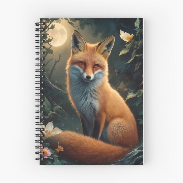 Item preview, Fox Portrait. Spring fox, fox painting, Leonardo da Vinci style designed and sold by FoxVibes.
