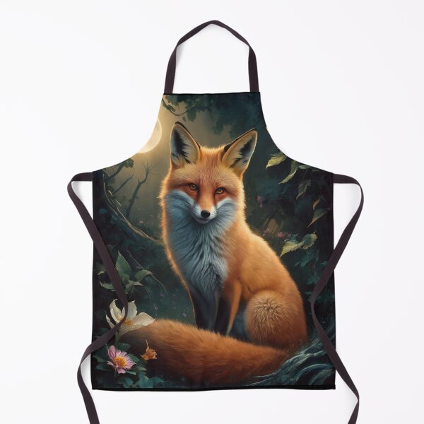 Item preview, Fox Portrait. Spring fox, fox painting, Leonardo da Vinci style designed and sold by FoxVibes.