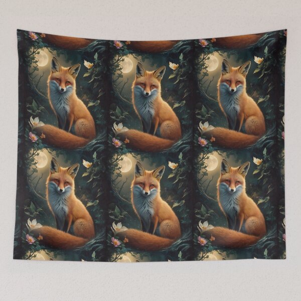 Artikelvorschau, Fuchs-Porträt. Frühlingsfuchs, Fuchs-Malerei, Leonardo da Vinci-Stil entworfen und verkauft von FoxVibes.