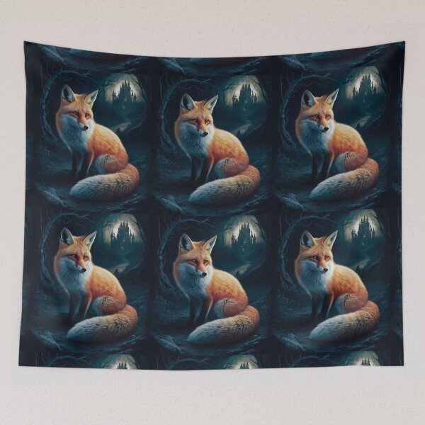 Artikelvorschau, Fuchs-Porträt. Frühlingsfuchs, Fuchs-Malerei, Leonardo da Vinci-Stil entworfen und verkauft von FoxVibes.