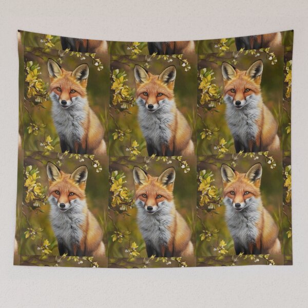 Artikelvorschau, Fuchs-Porträt. Frühlingsfuchs, Fuchs-Malerei, Leonardo da Vinci-Stil entworfen und verkauft von FoxVibes.