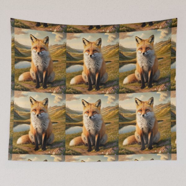 Artikelvorschau, Fuchs-Porträt. Frühlingsfuchs, Fuchs-Malerei, Leonardo da Vinci-Stil entworfen und verkauft von FoxVibes.