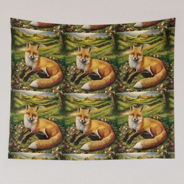 Artikelvorschau, Fuchs-Porträt. Frühlingsfuchs, Fuchs-Malerei, Leonardo da Vinci-Stil entworfen und verkauft von FoxVibes.
