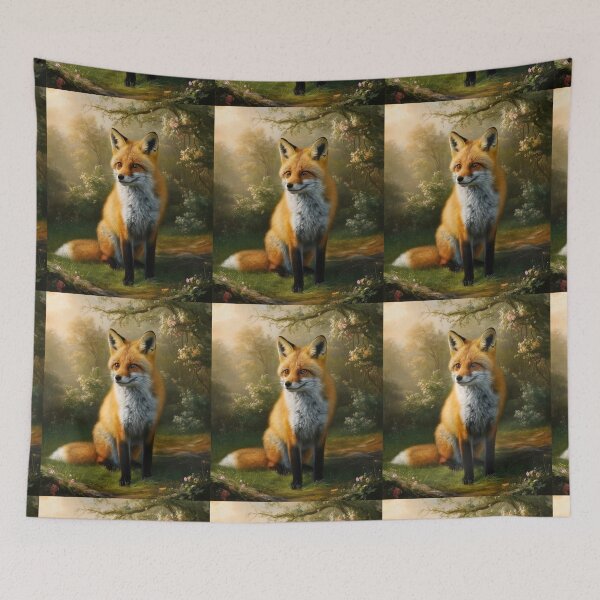 Artikelvorschau, Fuchs-Porträt. Frühlingsfuchs, Fuchs-Malerei, Leonardo da Vinci-Stil entworfen und verkauft von FoxVibes.