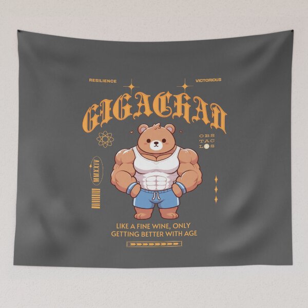 Item preview, Gigachad Bear designed and sold by LemuellTrends.