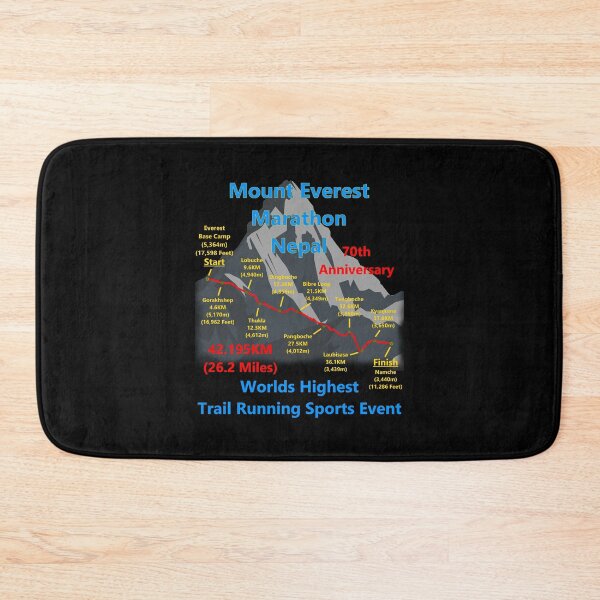 Item preview, Mount Everest Marathon, Nepal. Worlds Highest Trail Running Event. 70th Anniversary designed and sold by Oaks Creations.