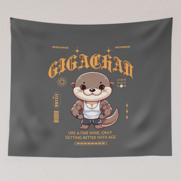 Item preview, Gigachad Otter designed and sold by LemuellTrends.