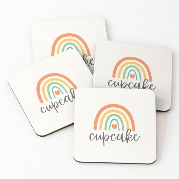 Item preview, Cupcake - Rainbow with heart - Cute Gift For Your Loved Ones designed and sold by patternjp.