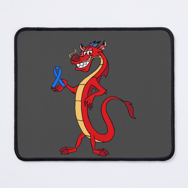 Item preview, Dragon Holding Awareness Ribbon (Blue) designed and sold by CaitlynConnor.