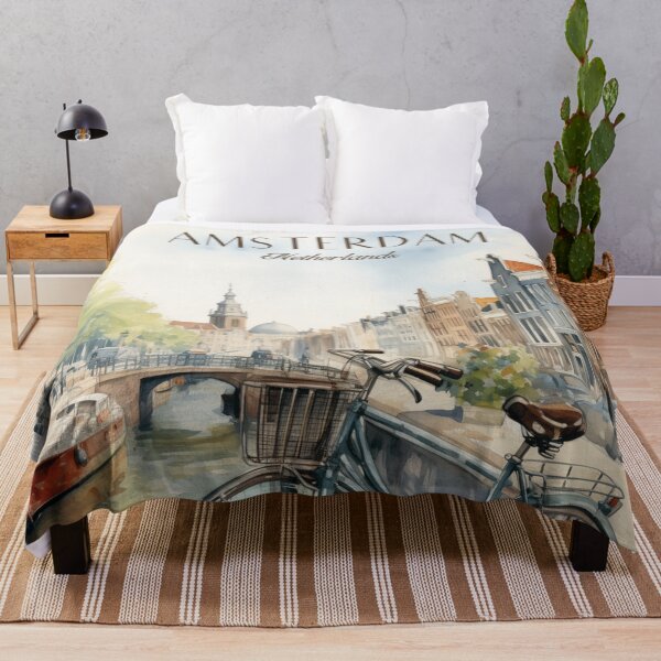 Item preview, amsterdam, the netherlands travel wall art print designed and sold by vintagetrips.