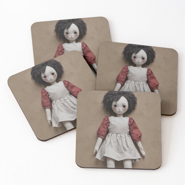 Item preview, Doll in well -worked cloth designed and sold by Lorito's Creations.