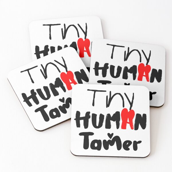 Item preview, Tiny Human Tamer, Teacher Funny quotes Black Letters designed and sold by Koihl.