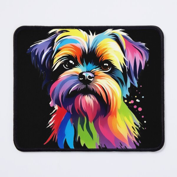 Item preview, Vibrant Rainbow Affenpinscher Portrait Design For Dog Lovers designed and sold by kakarikihill.