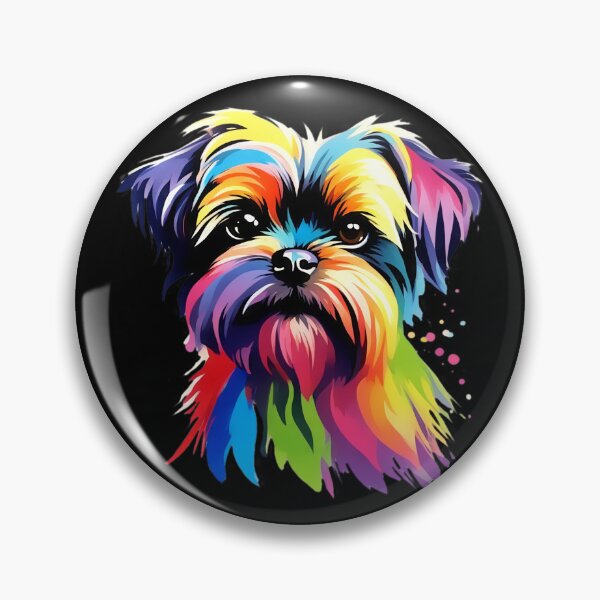 Item preview, Vibrant Rainbow Affenpinscher Portrait Design For Dog Lovers designed and sold by kakarikihill.
