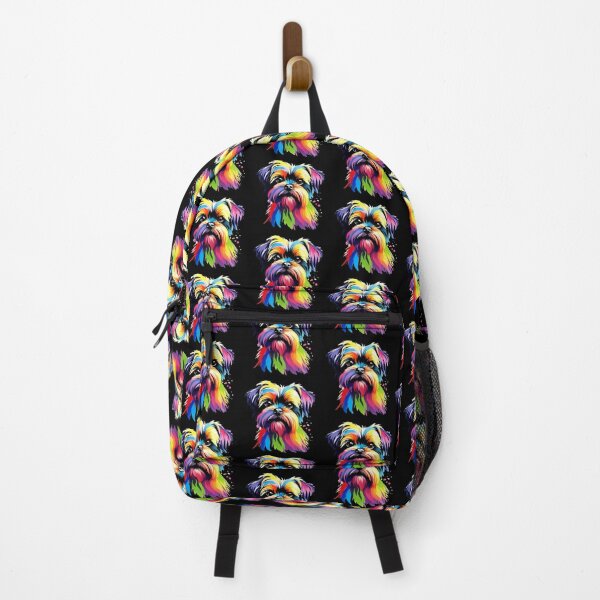 Item preview, Vibrant Rainbow Affenpinscher Portrait Design For Dog Lovers designed and sold by kakarikihill.