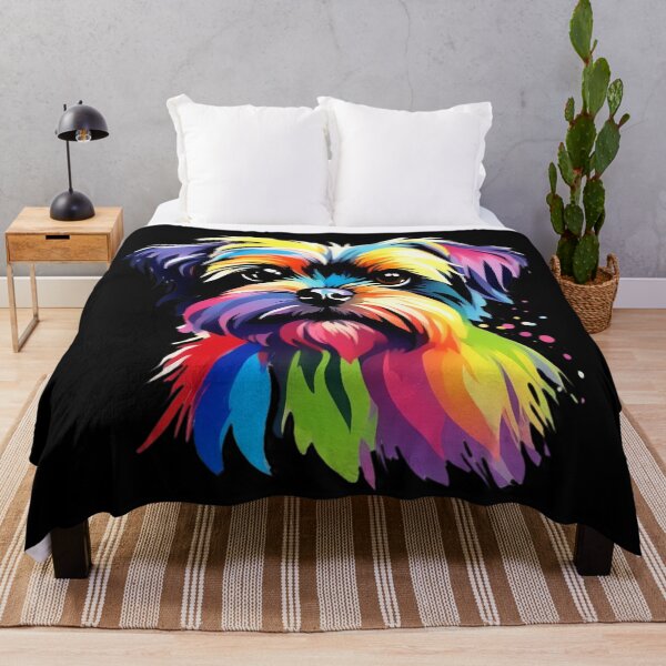 Item preview, Vibrant Rainbow Affenpinscher Portrait Design For Dog Lovers designed and sold by kakarikihill.