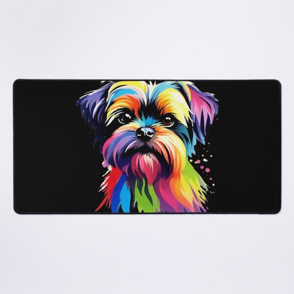 Item preview, Vibrant Rainbow Affenpinscher Portrait Design For Dog Lovers designed and sold by kakarikihill.