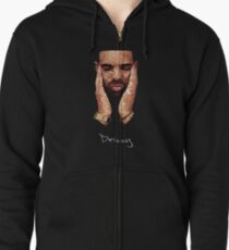 Drke Drizzy Rapper Moasiac T Shirt Zipped Hoodie