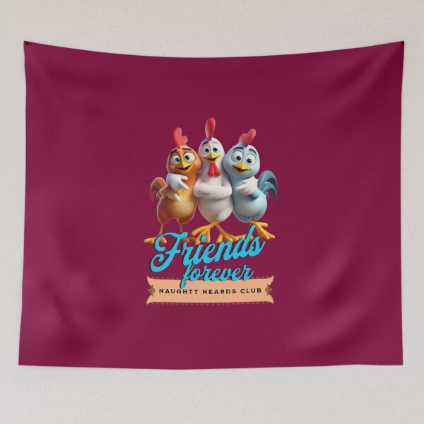 Item preview, Friends forever. Three poultry in friendly posture. designed and sold by I-love-music.