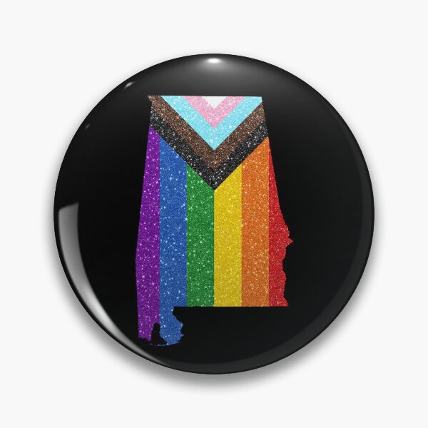 Item preview, Alabama Progress Pride Flag - LGBTQ Rainbow Flag designed and sold by shaggylocks.