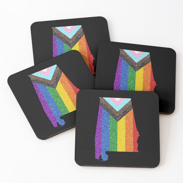 Item preview, Alabama Progress Pride Flag - LGBTQ Rainbow Flag designed and sold by shaggylocks.