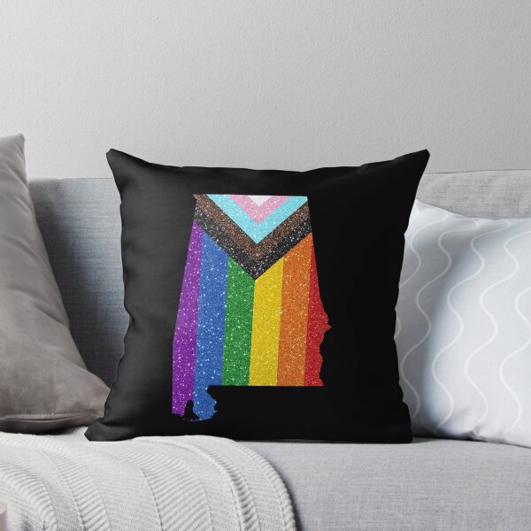 Item preview, Alabama Progress Pride Flag - LGBTQ Rainbow Flag designed and sold by shaggylocks.