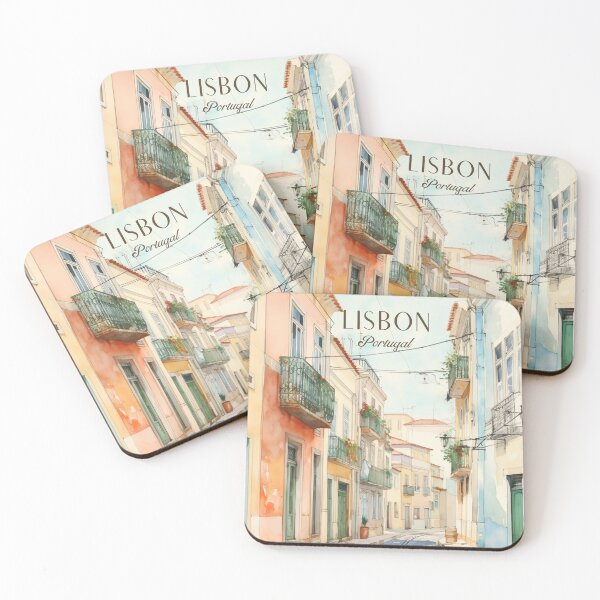 Item preview, lisbon, portugal travel wall art print designed and sold by vintagetrips.