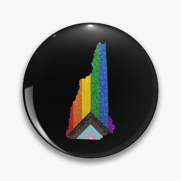 Item preview, New Hampshire Progress Pride Flag - LGBTQ Rainbow Flag designed and sold by shaggylocks.