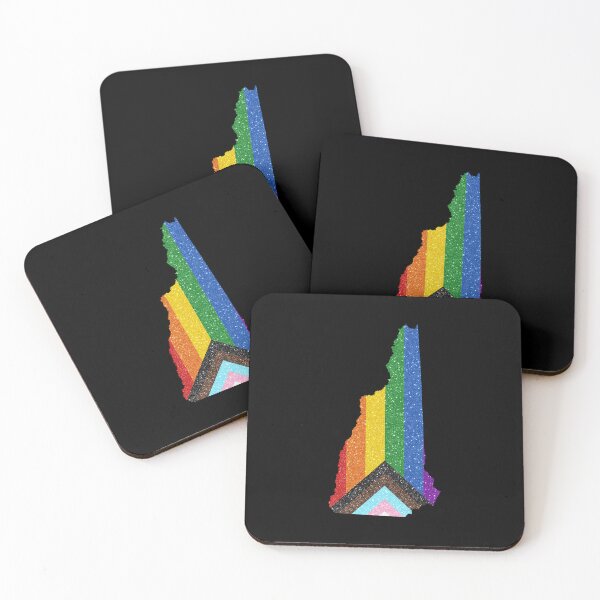 Item preview, New Hampshire Progress Pride Flag - LGBTQ Rainbow Flag designed and sold by shaggylocks.
