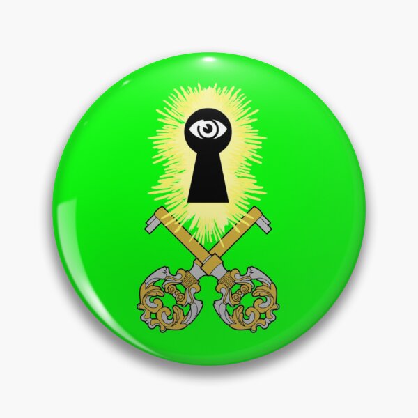 Item preview, Crossed Keys Jolly Roger (Lime) designed and sold by MurpheusTech.