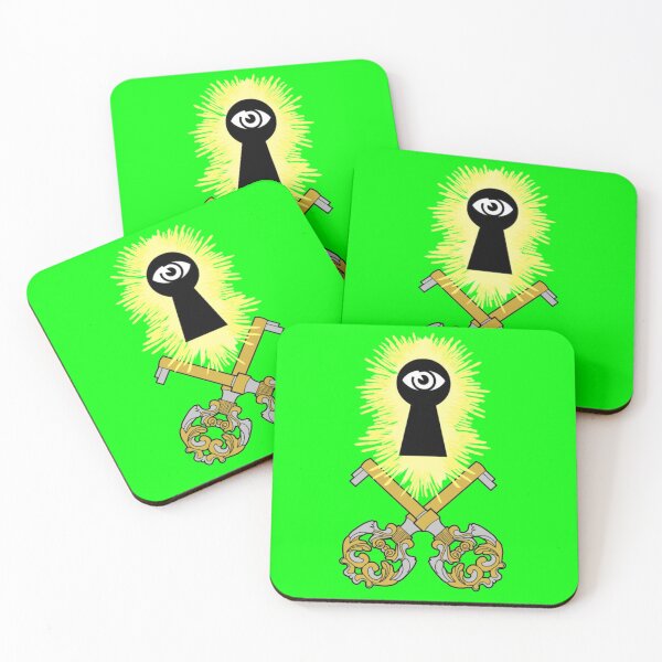 Item preview, Crossed Keys Jolly Roger (Lime) designed and sold by MurpheusTech.
