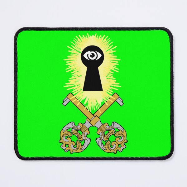 Item preview, Crossed Keys Jolly Roger (Lime) designed and sold by MurpheusTech.