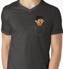 Pocket Doog Men's V-Neck T-Shirt